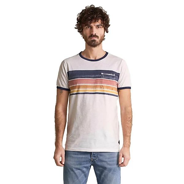 Salsa Jeans With Stripes On Chest Kurzärmeliges T-shirt L White günstig online kaufen
