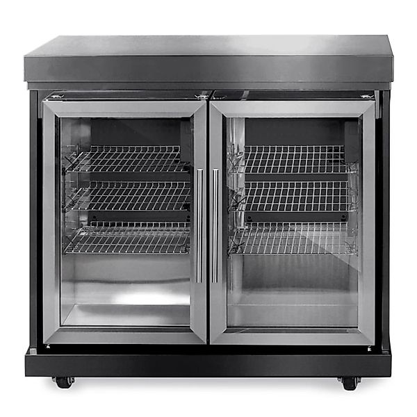 MyOutdoorKitchen Zweitüriger Modul-Kühlschrank Black Collection günstig online kaufen