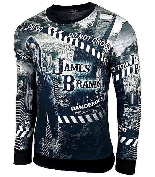 Baxboy Longshirt Rundhalskragen Moderner Langarmshirt Totenkopf günstig online kaufen