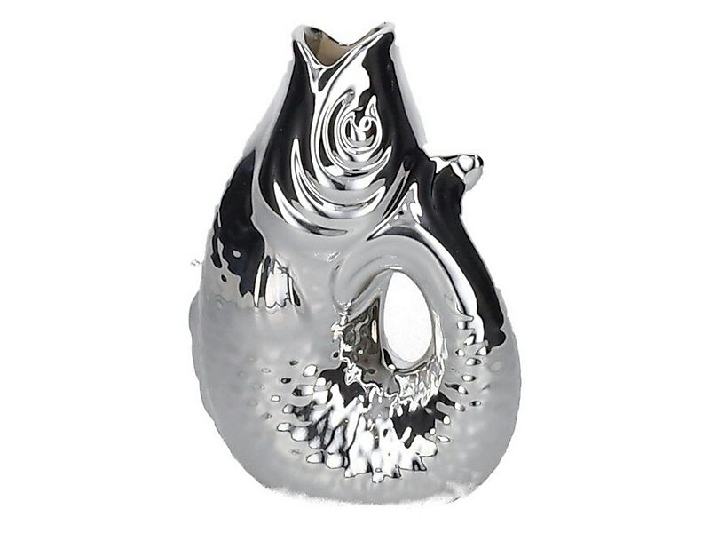 Giftcompany Dekovase Monsieur Carafon Vase / Karaffe Fisch XS silber 0,2l ( günstig online kaufen