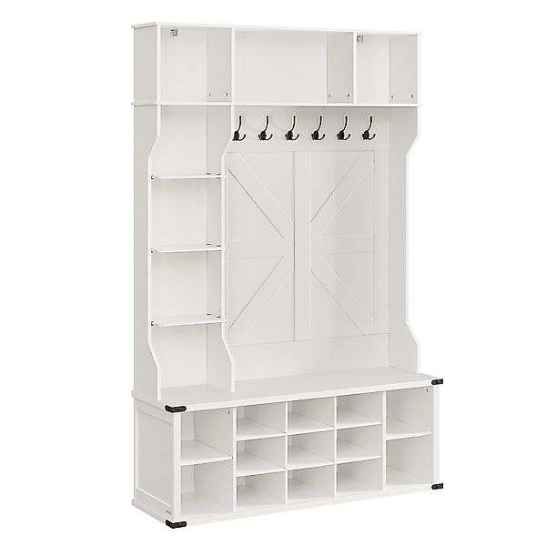 VASAGLE Garderobenständer Garderobe, 4-in-1 Garderobenständer mit günstig online kaufen