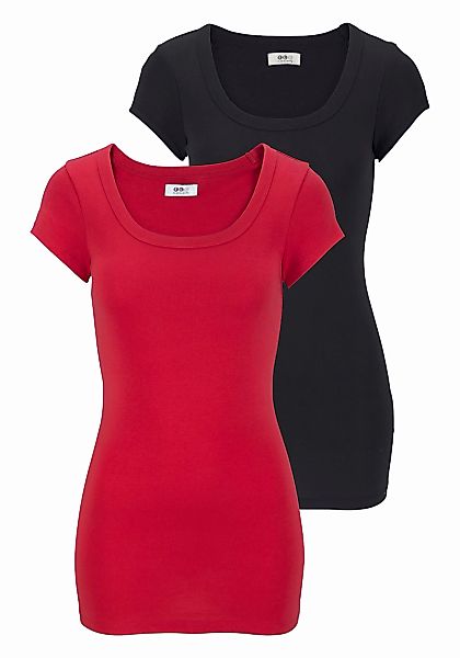 Flashlights T-Shirt (Packung, 2er-Pack) figurbetonter Schnitt, günstig online kaufen