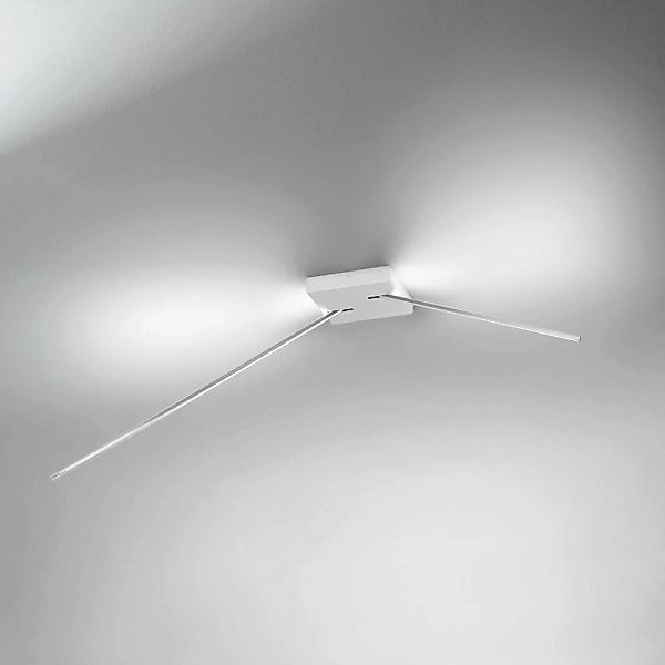 ICONE Spillo - Deckenleuchte m. LED, 2-arm. weiß günstig online kaufen