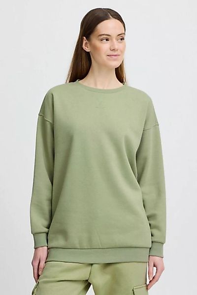 OXMO Sweatshirt OMHillary modischer Rundhalspullover in längerem Schnitt günstig online kaufen