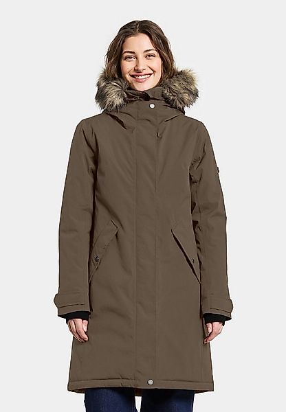 Didriksons Winterjacke Damen Wintermantel Kapuze aus Kunstfell ERNA mit Kap günstig online kaufen