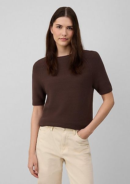 s.Oliver Strickpullover Kurzarm-Strickpullover aus Baumwollmix günstig online kaufen