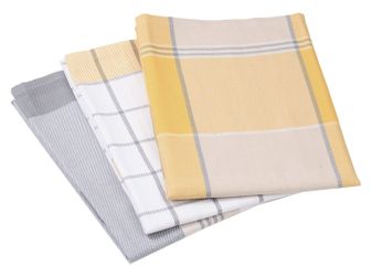 Gözze Geschirrtuch Geschirrtücher 3er KITCHEN, Gelb, günstig online kaufen