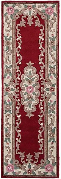 FLAIR RUGS Läufer »Aubusson«, rechteckig, 10 mm Höhe, Wolle, Teppich, Wohnz günstig online kaufen