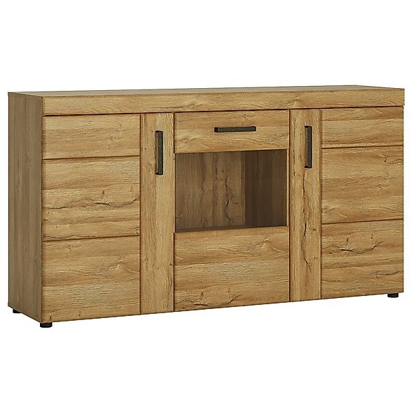 Lomadox Sideboard CARIATI-129, Sideboard mit Vitrinenfach günstig online kaufen
