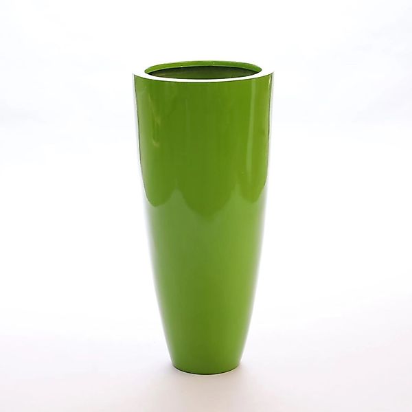 Elegant Einrichten Pflanzkübel Fiberglas Rund-Konisch D38xH80cm Hochglanz-A günstig online kaufen