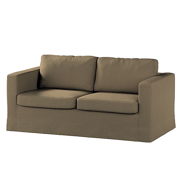Bezug für Karlstad 2-Sitzer Sofa nicht ausklappbar, lang, grau-braun, Sofah günstig online kaufen