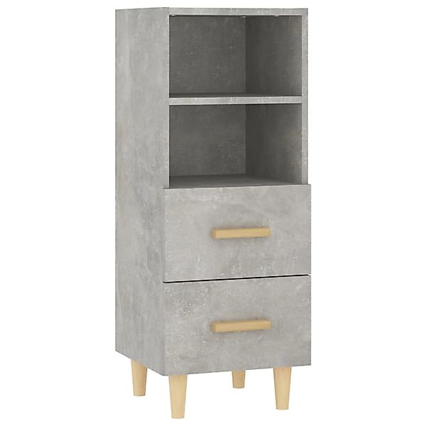 vidaXL Sideboard Betongrau 34,5x34x90 cm Holzwerkstoff 812361 günstig online kaufen