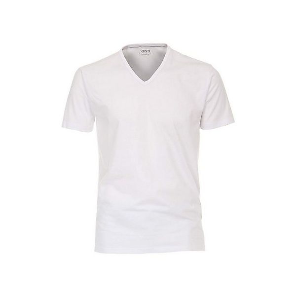CASAMODA V-Shirt V-Kragen T-Shirt für Herren in weiß (1-tlg) günstig online kaufen