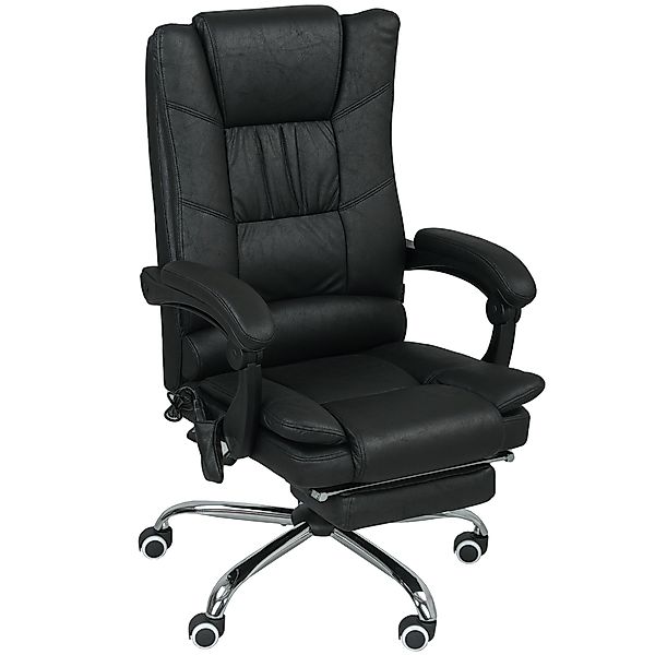 Vinsetto Bürostuhl mit Vibrationsmassage Ergonomischer Chefsessel mit Lende günstig online kaufen