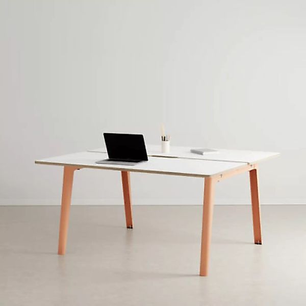 Open Space Schreibtisch New Modern plastikmaterial rosa / 2 Plätze XL - 150 günstig online kaufen