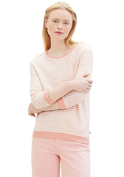TOM TAILOR Denim Sweatshirt mit gestreifter günstig online kaufen