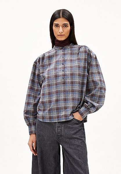 Armedangels Langarmbluse EFINARAA CHECK Bluse aus Bio-Baumwolle Loose Fit günstig online kaufen