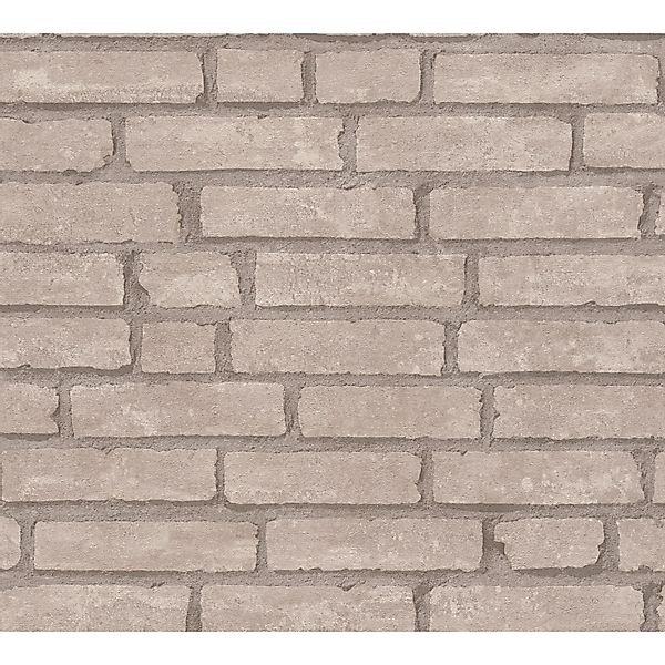 AS-Creation Vliestapete Elements Steinoptik Matt Leicht Strukt. Grau Beige günstig online kaufen