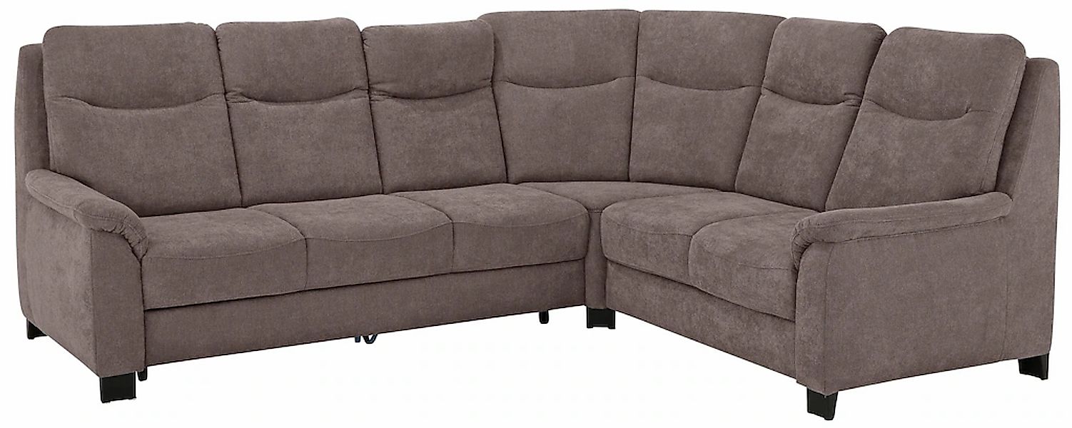 Home affaire Ecksofa »Boccaccio L-Form« mit Federkern, incl. Kopfteilverste günstig online kaufen