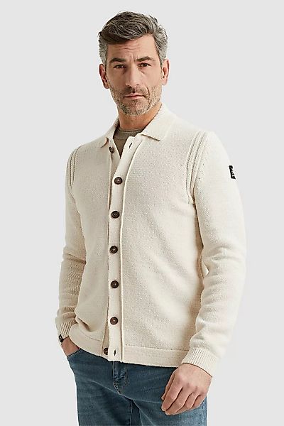 Vanguard Strickjacke Knopf Ecru - Größe XXL günstig online kaufen