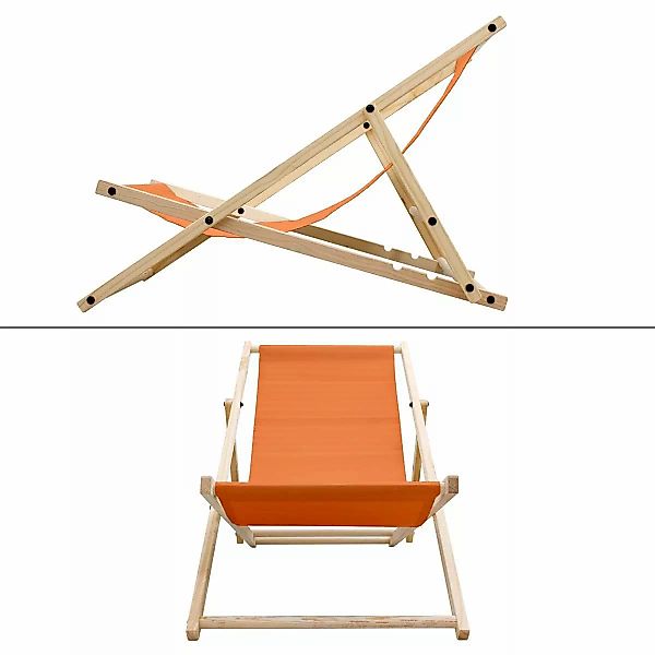 ECD Germany Gartenliege Holz Beachstuhl klappbarer günstig online kaufen
