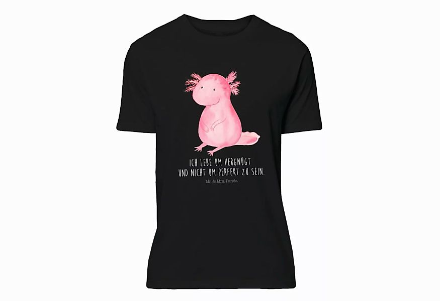 Mr. & Mrs. Panda T-Shirt Axolotl - Schwarz - Geschenk, zufrieden, Sprüche, günstig online kaufen