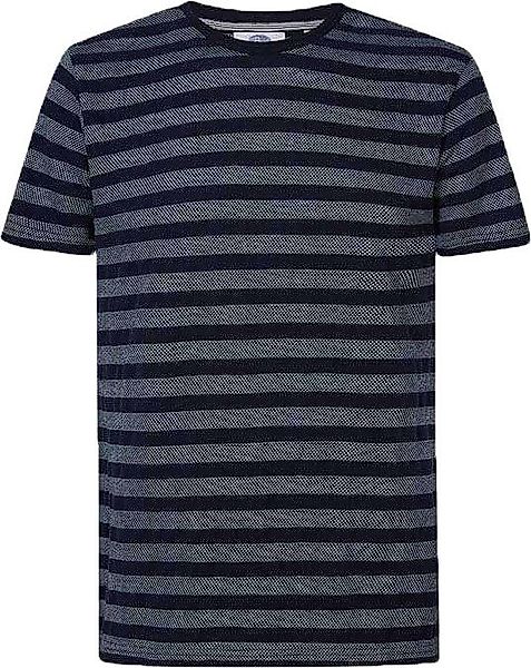 Petrol T Shirt Streifen Dunkelblau - Größe L günstig online kaufen