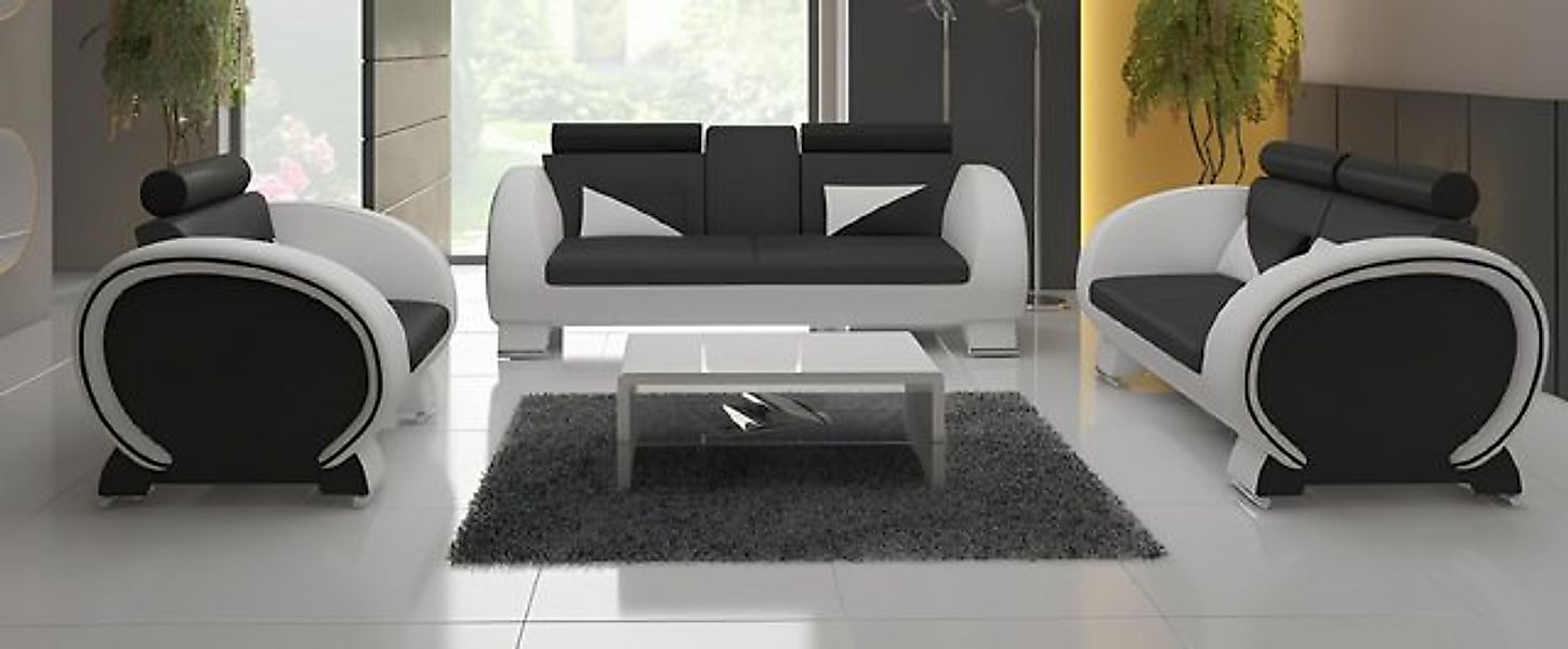 Xlmoebel Sofa Wohnzimmer-Sitzgruppe 3+2+1 Stoff Designcouch mit USB-Anschlu günstig online kaufen