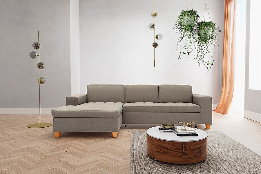 Home affaire Ecksofa Corby L-Form, wahlweise günstig online kaufen