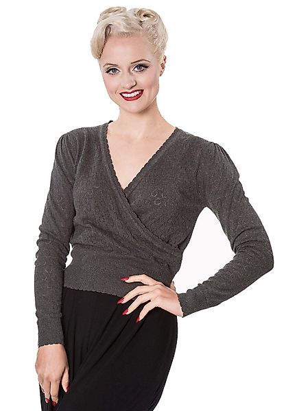 Banned Strickpullover Basic Instinct Grau Vintage günstig online kaufen