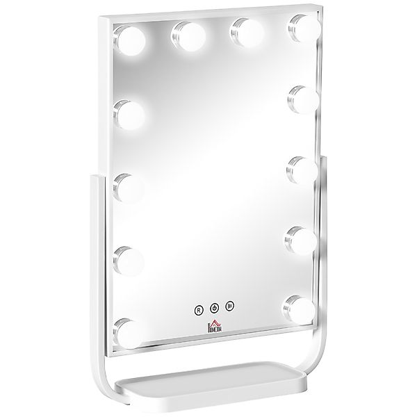 HOMCOM Hollywood LED Schminkspiegel mit Touchscreen - 3 Beleuchtungsmodi, n günstig online kaufen