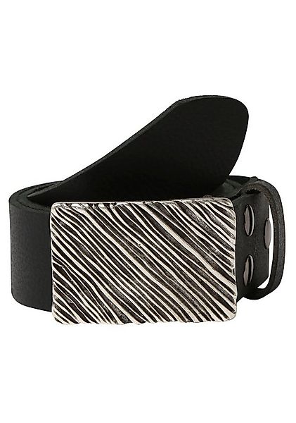 Rettungsring Gürtel Ledergürtel »Wasserbüffel Schwarz«, mit austauschbarer günstig online kaufen