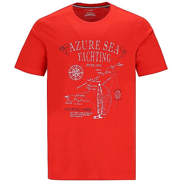 Hajo T-Shirt mit Print Farbe rot Größe: 3XL günstig online kaufen