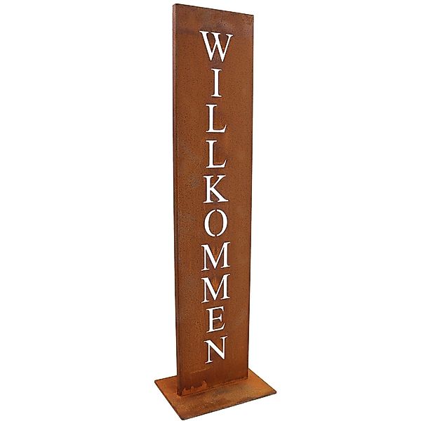Rostikal Dekoobjekt Willkommen Deko Schild schwarz günstig online kaufen
