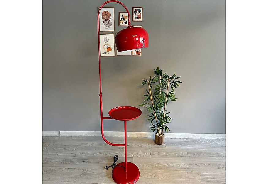 Bamyum Stehlampe Rote Stehleuchte Moderne Metallleuchte mit Beweglichem Kop günstig online kaufen