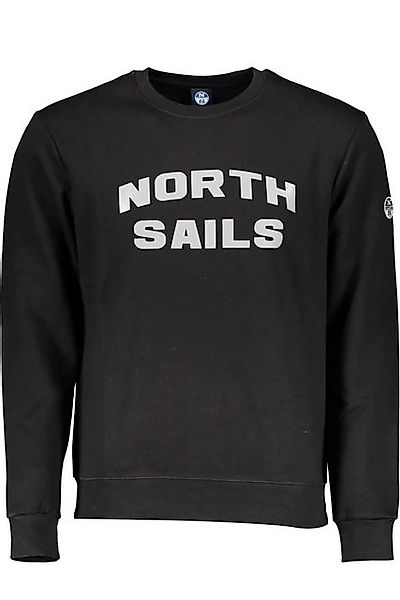 North Sails Sweatshirt Herren Langarm-Sweatshirt Schwarz mit Druck und günstig online kaufen