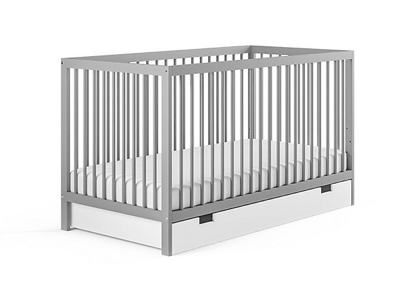 Kids Collective Babybett Kinderbett Gitterbett 60x120 und 70x140 cm höhenve günstig online kaufen