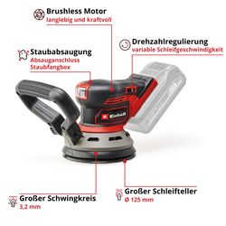 Einhell Akku-Exzenterschleifer TP-RS 18/32 Li Bl günstig online kaufen