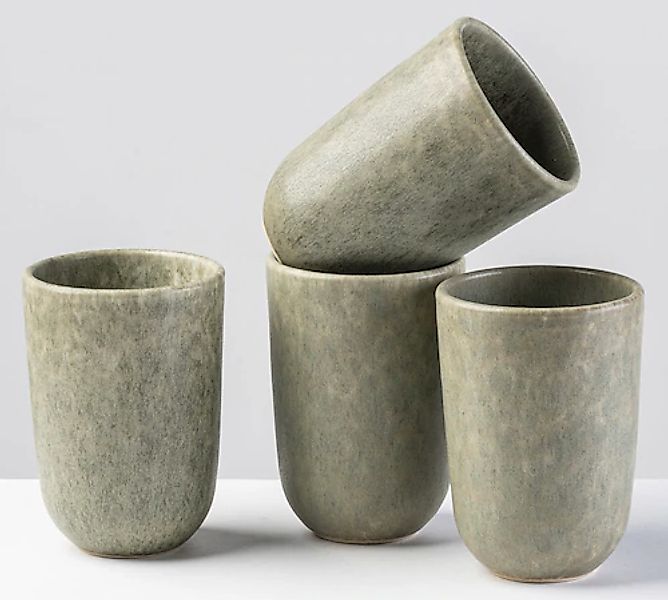 gipfelstück Becher »Moos'n'Stein«, (Set, 4 tlg.), Scandi-Style, Reaktivglas günstig online kaufen