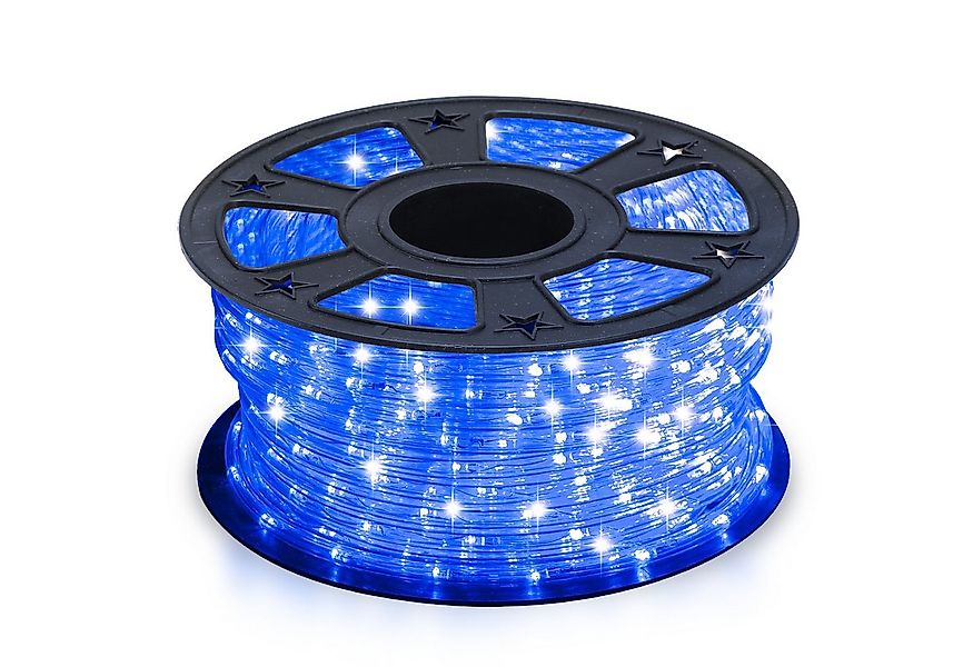 Clanmacy Lichterschlauch LED Lichtschlauch Blau Außen Lichterkette Party Ga günstig online kaufen