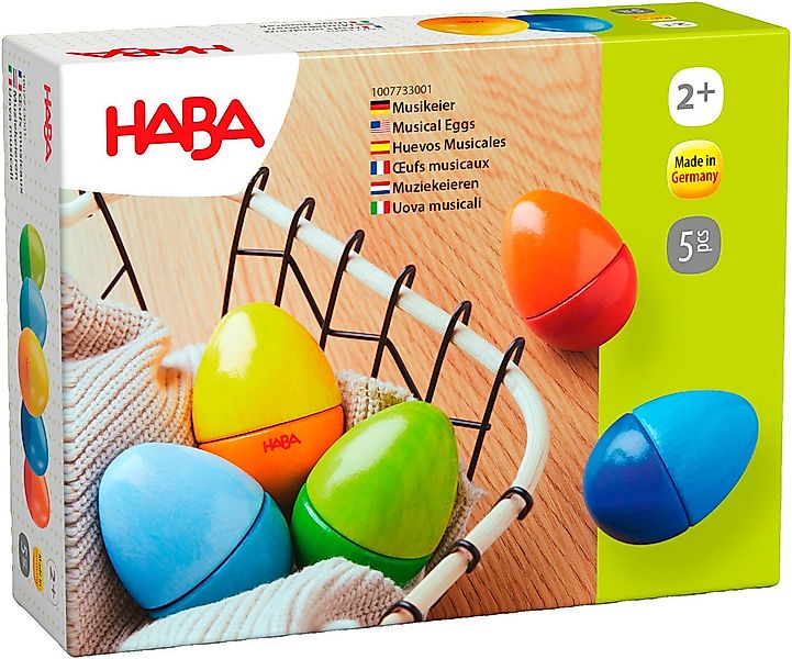 Haba Greifspielzeug Musikeier, Made in Germany günstig online kaufen