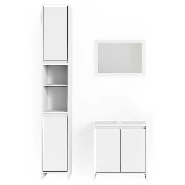 Vicco Badmöbel-Set Emma, Weiß, 3er Set, (Badset, 3-St., 3er Set) günstig online kaufen