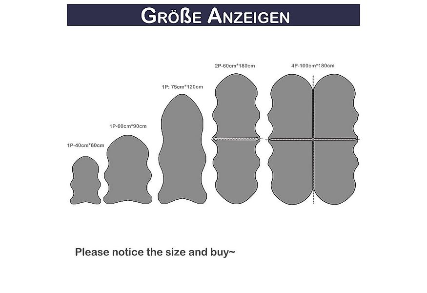 BTTO TEPP Hochflor-Teppich Fellteppich,Kunstfell,Weich,Hochflor Shaggy Tepp günstig online kaufen