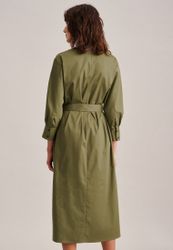 seidensticker Sommerkleid "Schwarze Rose" 7/8-Arm V-Neck Uni günstig online kaufen