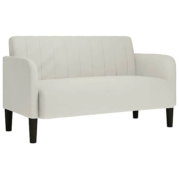 vidaXL Zweisitzer-Sofa Creme 109 cm Samt 4100594 günstig online kaufen