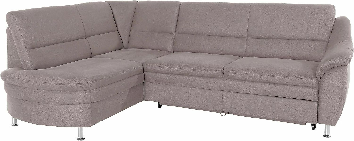 Places of Style Ecksofa "Cardoso L-Form", Federkern, wahlweise mit Bett, Sc günstig online kaufen