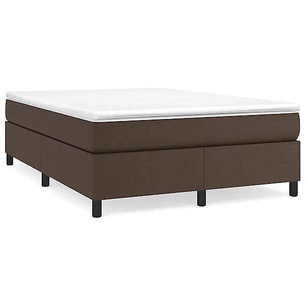 vidaXL Boxspringbett Braun 140x190 cm Kunstleder1465986 günstig online kaufen