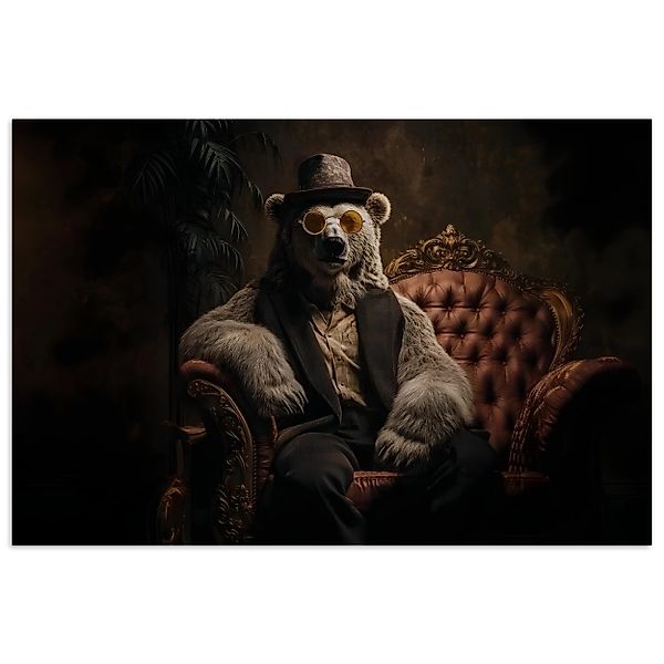 MuchoWow Poster Eisbär - Hut - günstig online kaufen