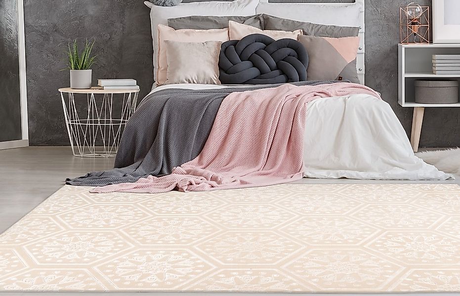 calo-deluxe Teppich »Latemar 300«, rechteckig, 7 mm Höhe, weiche Fell Hapti günstig online kaufen