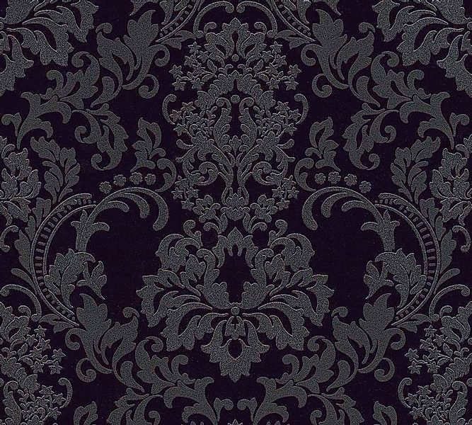 Bricoflor Neobarock Tapete in Grau und Schwarz Ornament Tapete im Eleganten günstig online kaufen